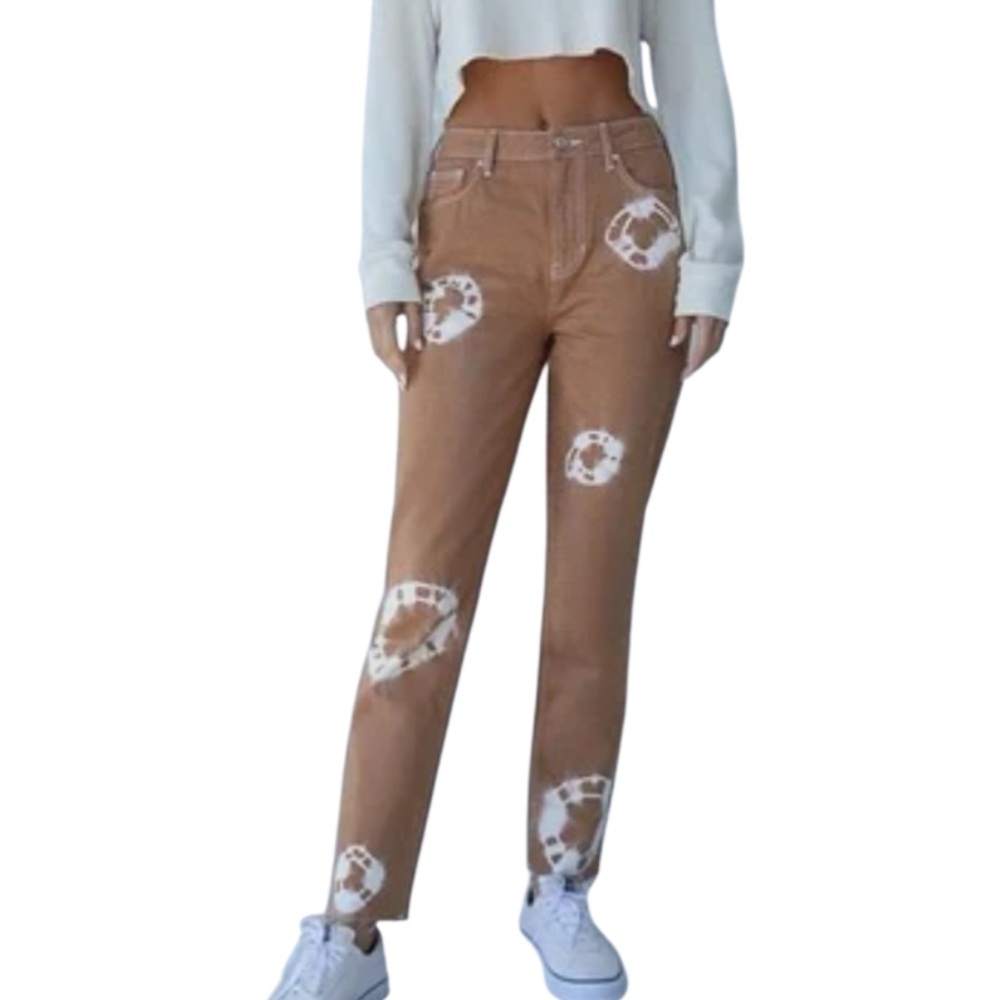 PacSun Eco Tan Tie Dye Mom Jeans